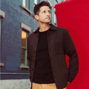 Wax London Men's Textured Shacket